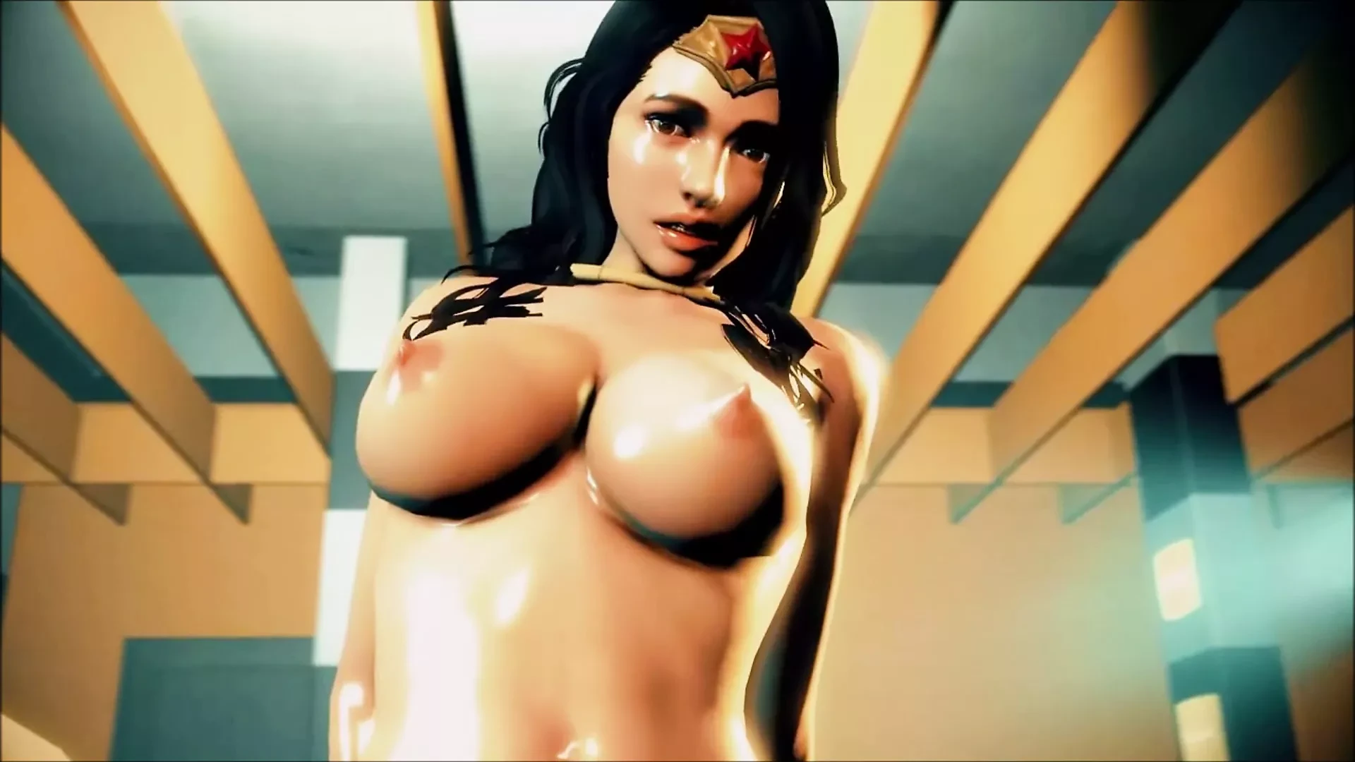 Wonder Woman succhia e scopa (SFM)