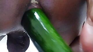 Cocumber melancap dalam dubur