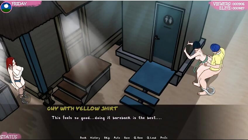 Lust Town - gameplay - jeu de rôle - Amanda travaille dans un bar et se fait exposer