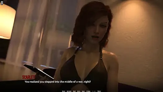 Dominos Beach 25 - Christie's Striptease for John in Front of Nikki & Scarlett While He Presses Her Boobs