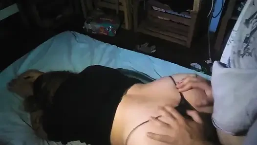 I Fucked Her Doggystyle at Night with the Thong on Its Side