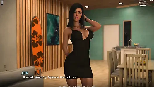 Dominos Beach 26 - John hat allein mit Fiona am Strand &bei ihr zu hause - Kiss szene