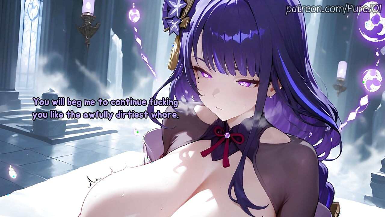 Raiden shapes a useful pleasure vessel from her new girl (Anal JOI)