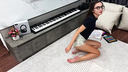 Art of Seduction: Coloring Tease & Messy Sock Solo
