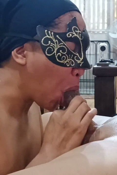 My Pinay Maid Sensual Blowjob, Cum in Mouth