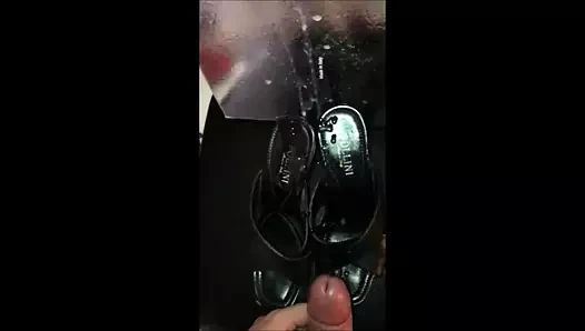 POV Cumshot on Pollini Mules