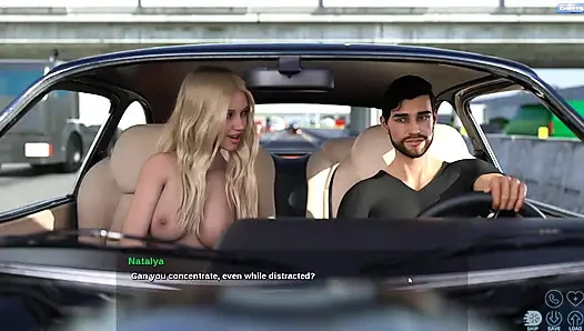 Stepdaughter Sucking Stepdad Cock While He Driving Car