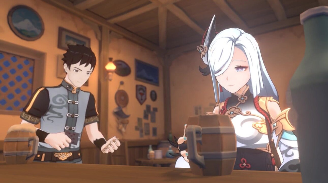 Shenhe loses a bet and is forced to suck the Innkeeper's cock || Genshin Impact