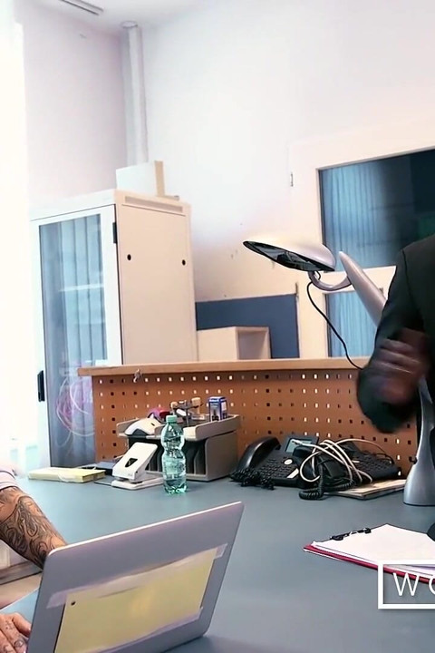 Slutty Lena Lay gets dicked down by her boss!