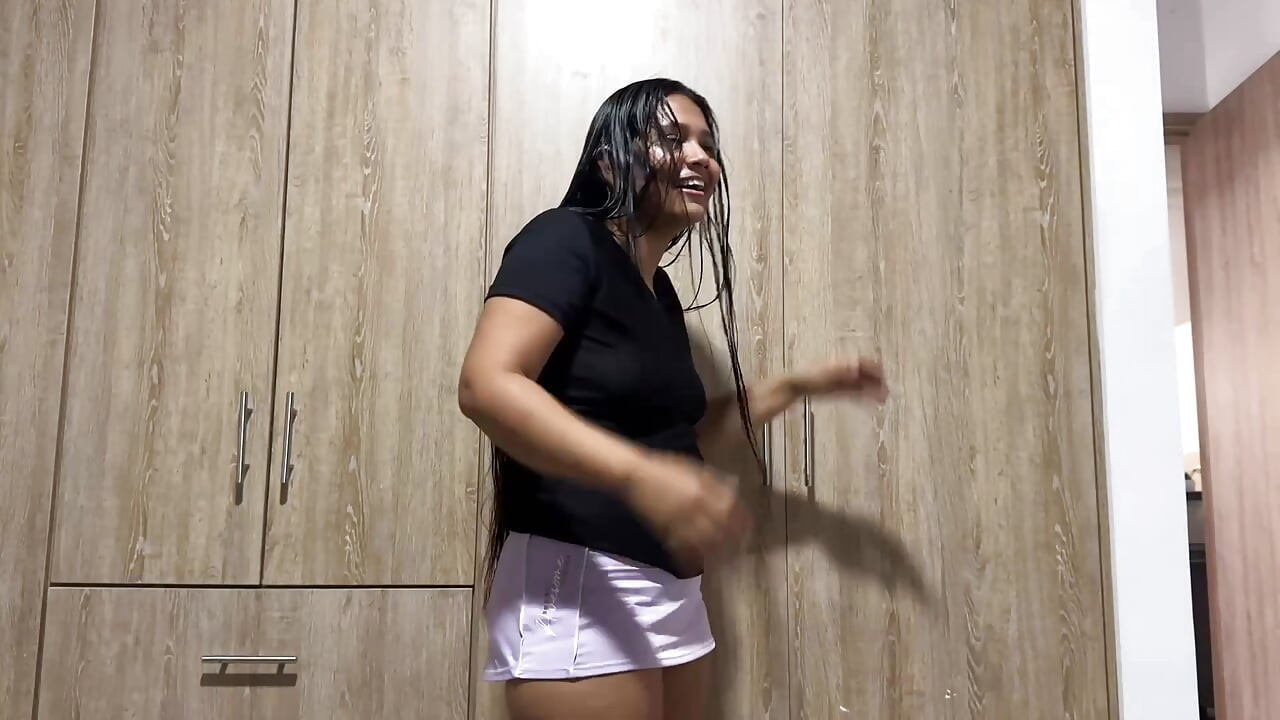 Stepsister Asks Me to Record Her Exercises for Tiktok and They End up Doing Something Else.