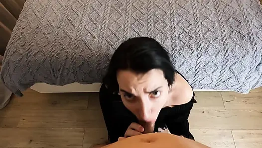 tore her pantyhose and fucked her without taking off her dress