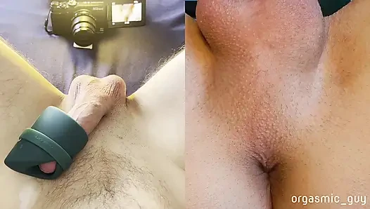 En sevdiğim oyuncak bana yoğun bir orgazm yaşatıyor - orgazm kasılmaları ile bölünmüş görünüm