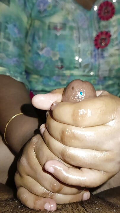 Romantic handjob