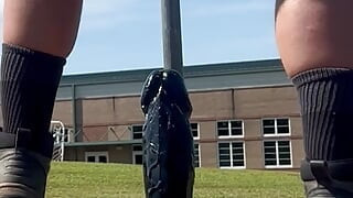 Taking big boy at school