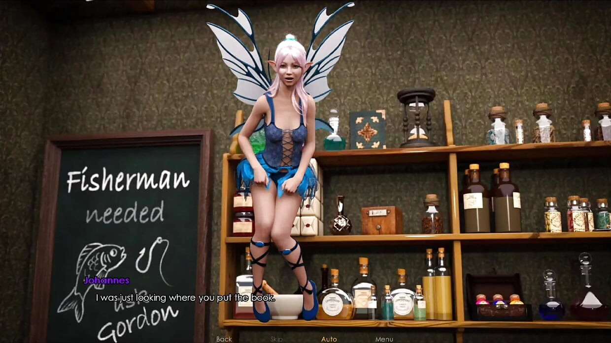 Lust academy # 8: la fe me dio un masaje, Adelle está casi desnuda en el club