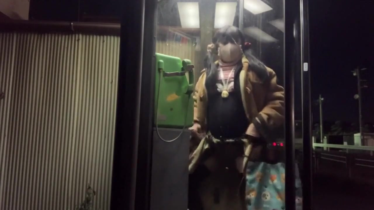 夜间电话亭和自动售货机的自学No39暴露