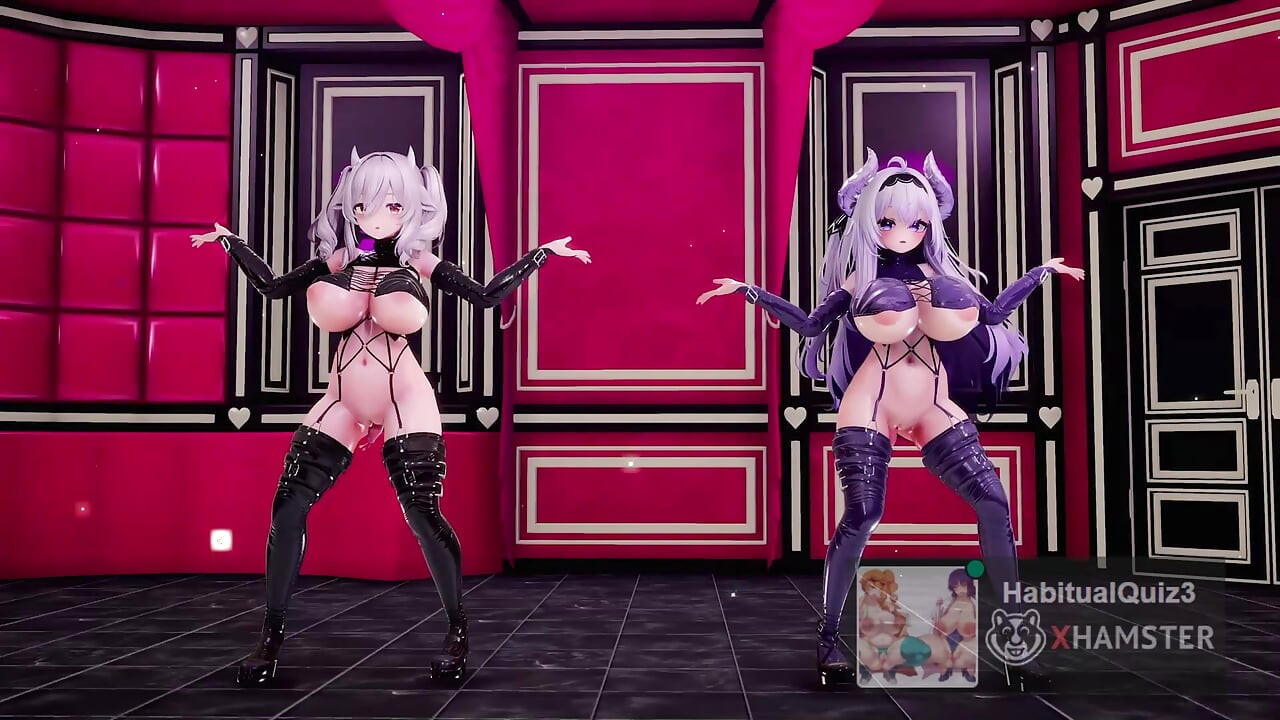 Airi&MIlltina Lip&Hip fuck hard 3d hentai mmd r18 sex with big dick big tits and ass ticket show