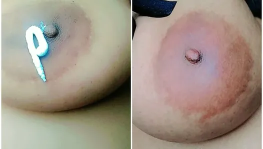 Creamy tits massage