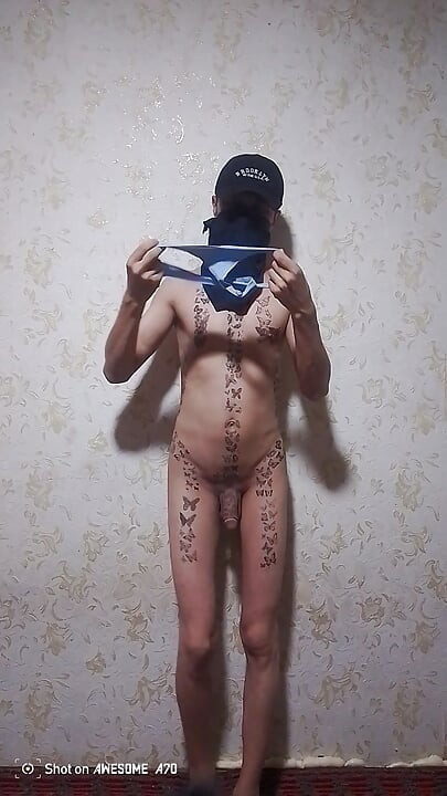 Femboy dresses up