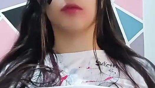 Video call sama pengikutku yang setia, aku ngasih kamu toket besar dan memekku