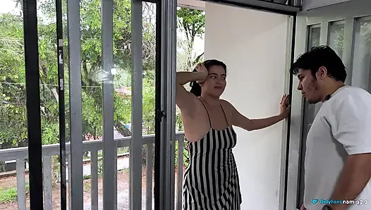 The neighbor wants my cock inside her ass, it's hot and wants hard sex!