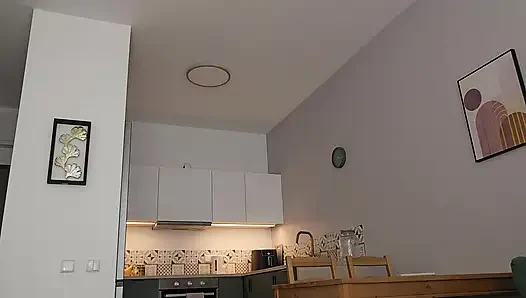 18 yo pussy is very creamy, watch her masturbation piss and shower