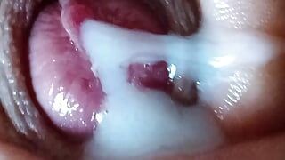 Close up handjob with a big load of Cum!