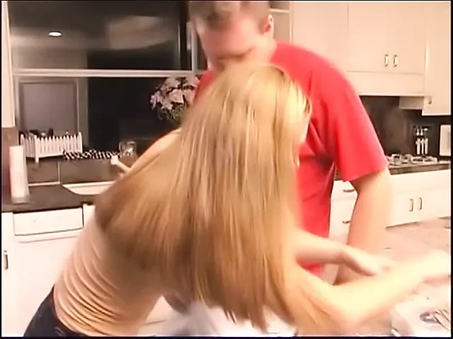 Redhaired Teen Amythiest Stone Knocked Down Her Neibour with His Apple-cart Accidently and Proposed to Fuck Her as an Excuse