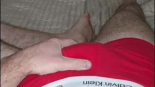 Masked Straight Dom’s Red Underwear Bulge Tease PhantomGentX