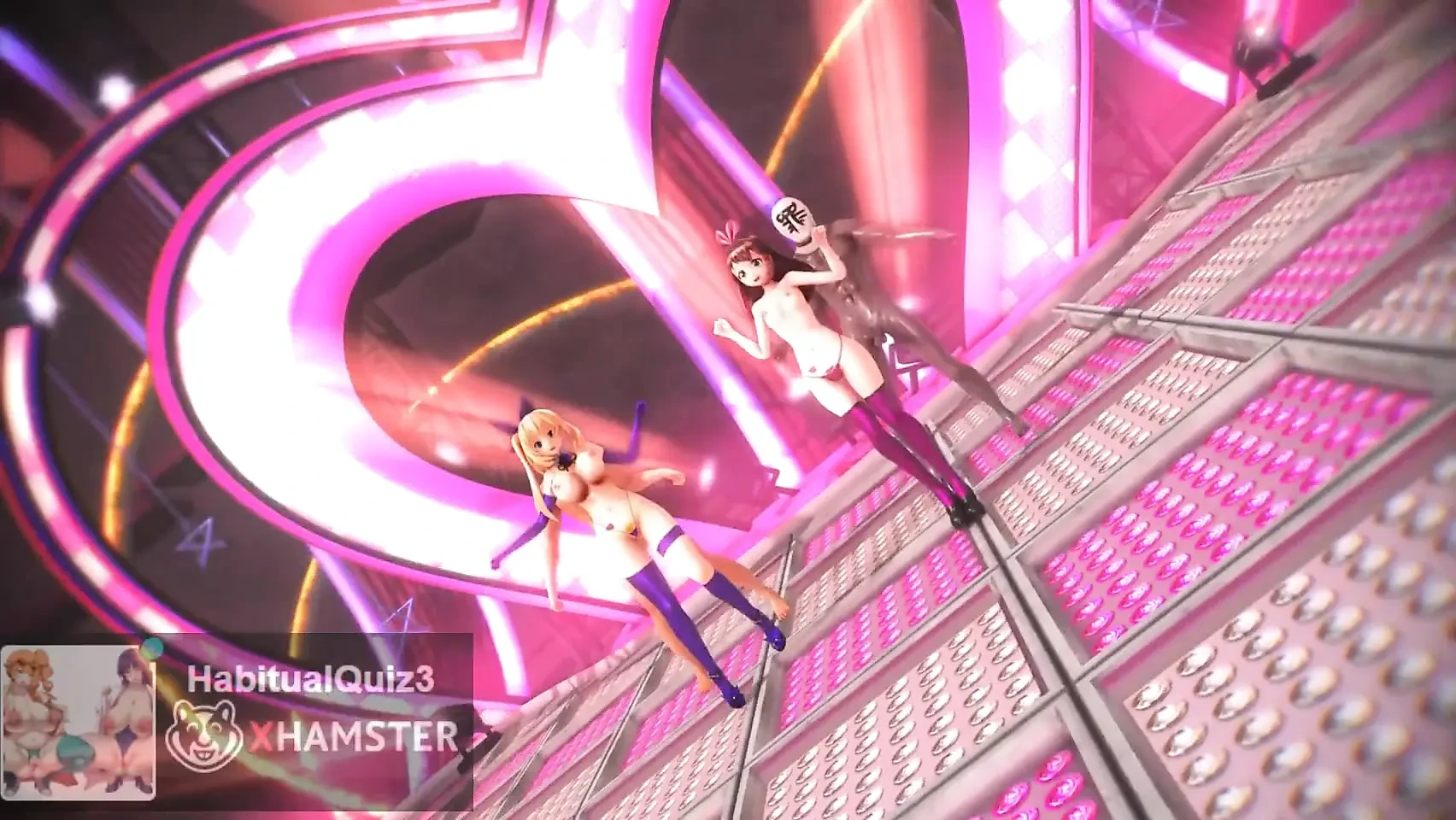 Mmd r18 Kizuna AI和Mirai Akari公共性爱舞蹈阿赫高Ntr熟女出轨3d成人动漫