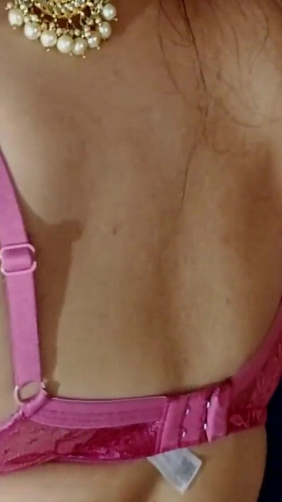 Hot desi indian sexy bhabhi teen girl hot saree bra full nude seduce big tits press | Clip 1