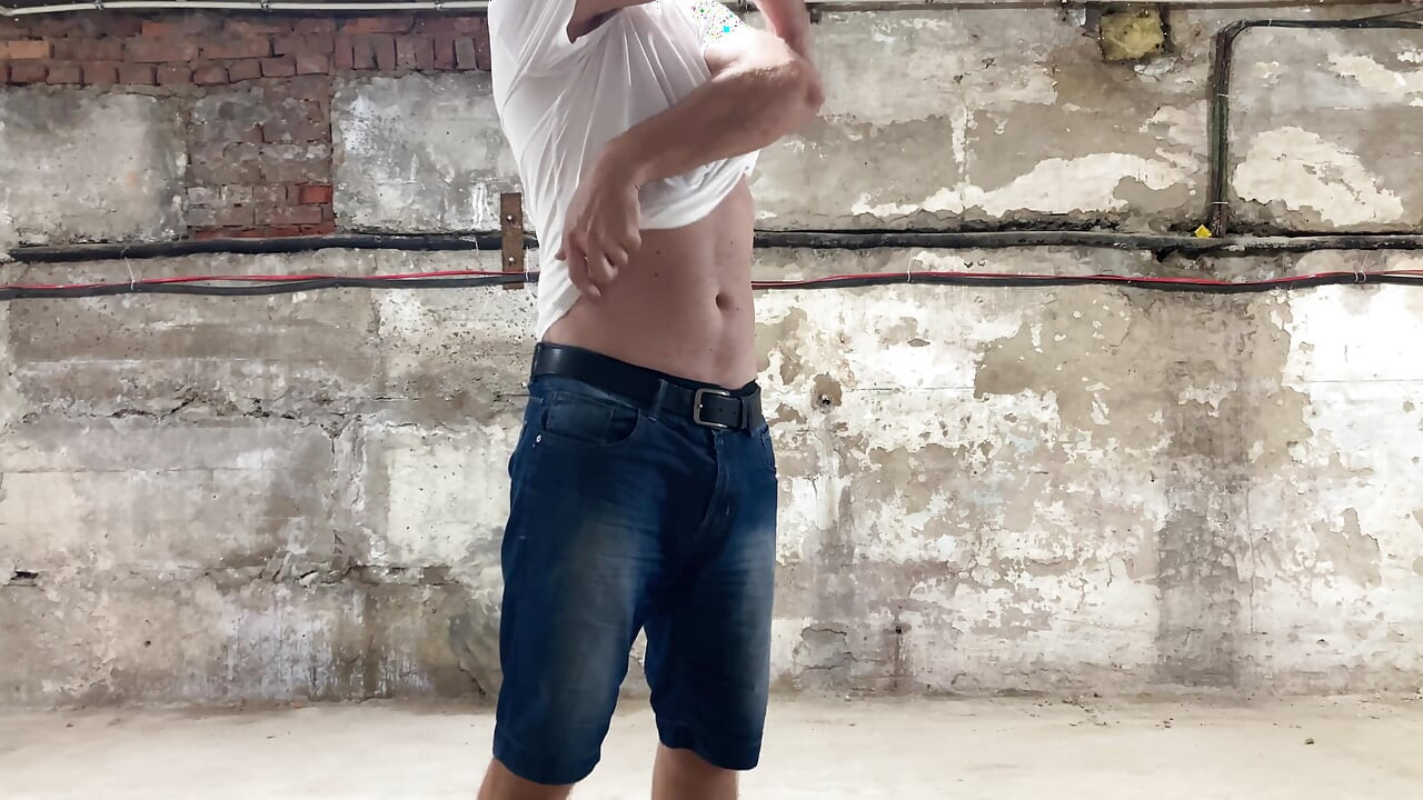 Beautiful Masturbation in an Abandoned Building.
