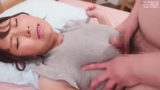 Nahaufnahme Erfahrung mit 100cm ich Cup Göttin Körper in intensiver Gruppenleidheit Tomoko. K - teil 1