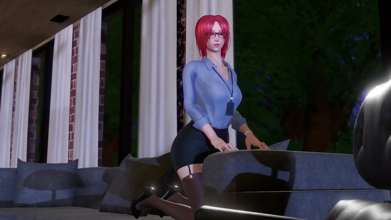 Po seksie w pracy ze współpracownikiem: porno 3D