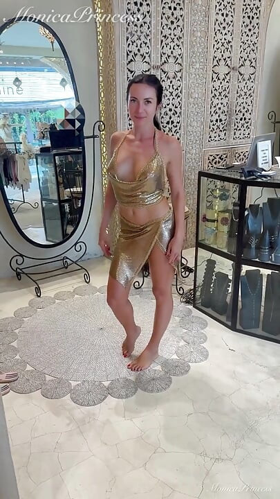 Sexy Balinese Outfits Try on in Boutique
