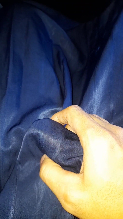 Crossdresser masturbating wearing shiny school girl skirt shiny shiny girls school skirt | Clip 3
