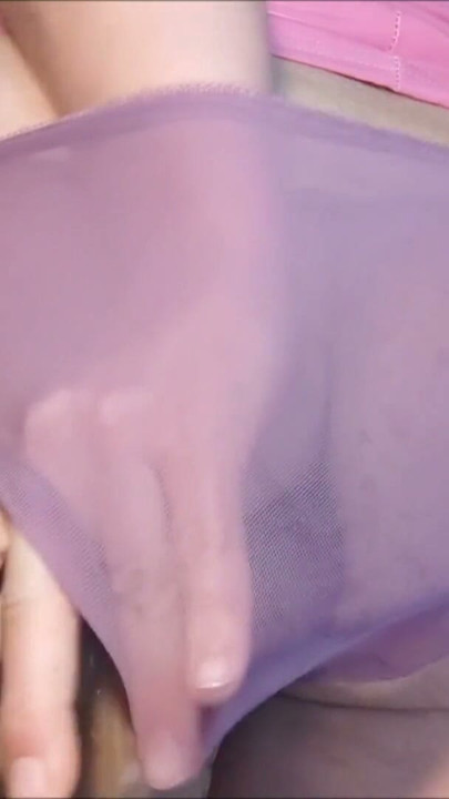 Fuck and spread my ass in purple sheer panties | Clip 3