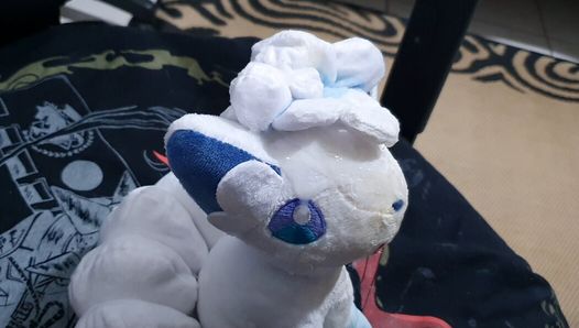 Alola Vulpix turning yellowed with my cum