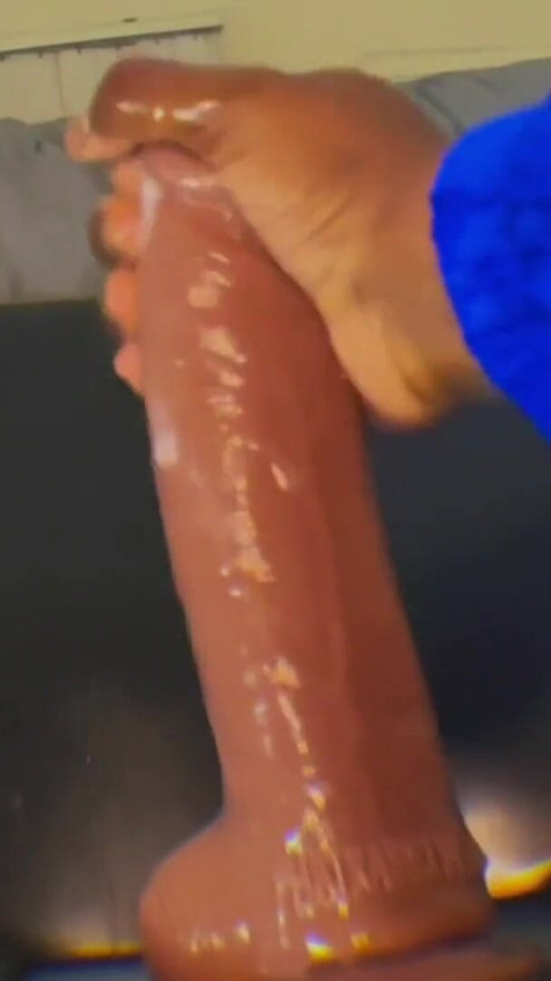 Bubble Butt Femboy Rides 10 inch Dildo | Clip 2
