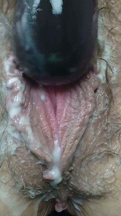 MILF Creamy BBC Dildo Fuck - Vibrator Orgasm | Clip 3