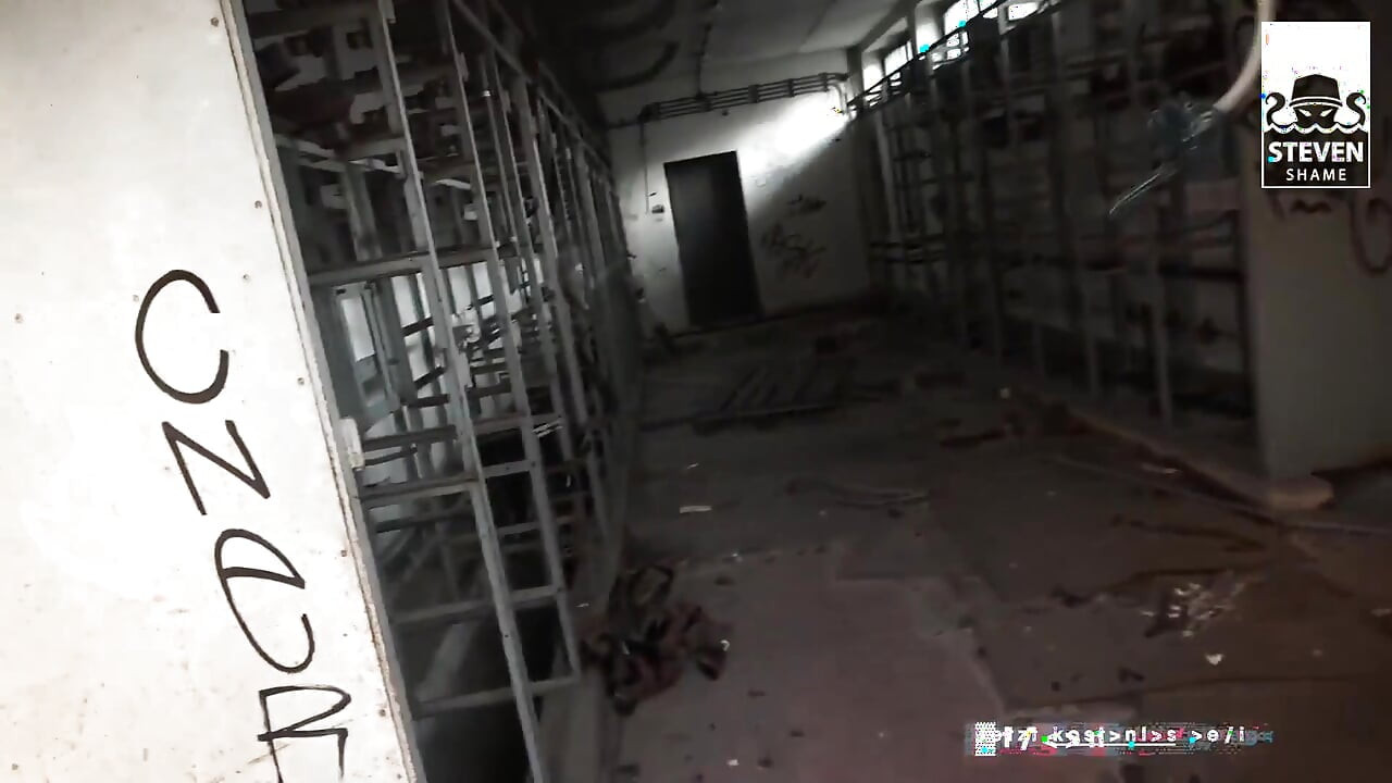 Candy Alexa gets banged in an old hangar!