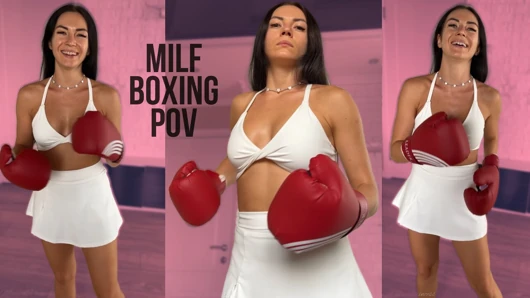 Ist du bereit fürs Boxen mit sexy MILF? POV
