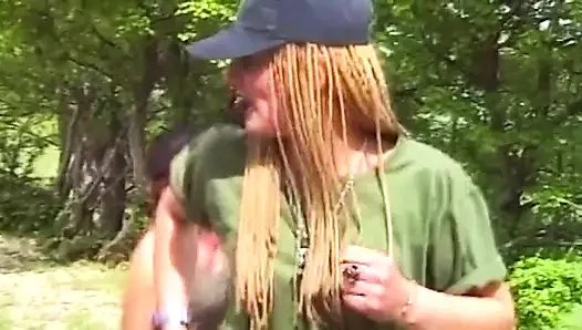 Blonde MILF Sucks and Fucks Outdoors in Wild Adventure