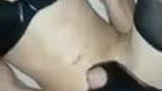 CD fucked with strap on until he cums