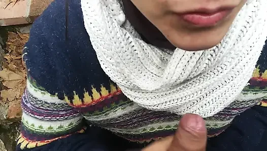 SEPONG KONTOL BERISIKO DI TAMAN UMUM JALANAN
