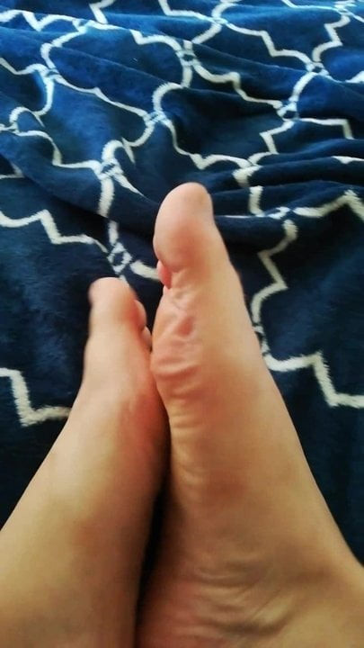 Male feet in heat