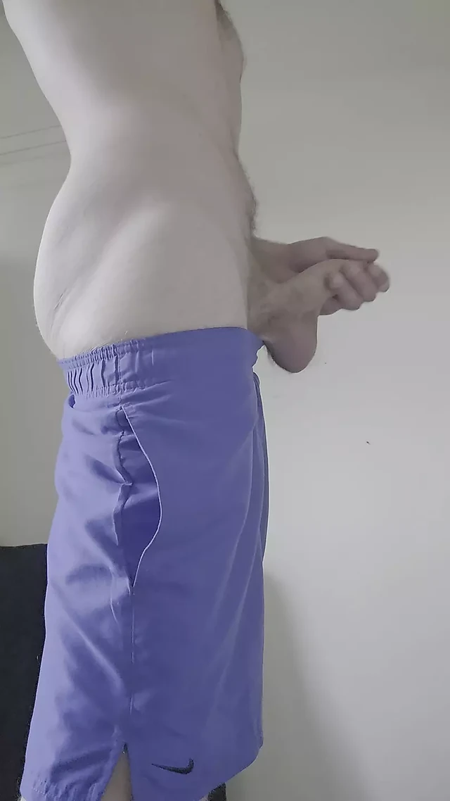 Stripping and playing with my cock
