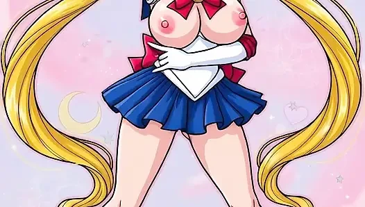 Pelaut moon menggoyangkan memek botaknya yang sempit