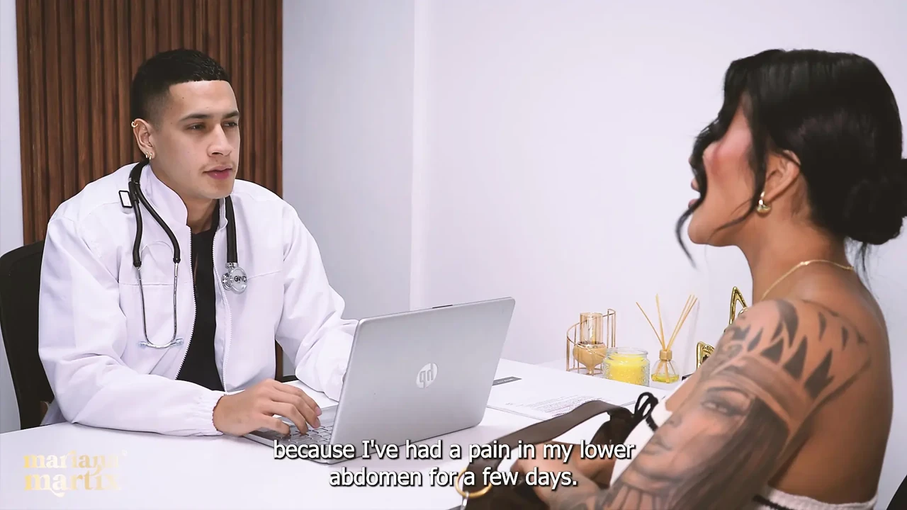 At my doctor's appointment I end up getting fucked by the doctor's big cock - Mariana Martix & Max Betancur