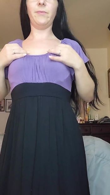 Let Me Tease You While I Pick a Pair of Panties to Wear with This Dress